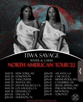 Ent.News: Tiwa Savage Announces American Tour Dates