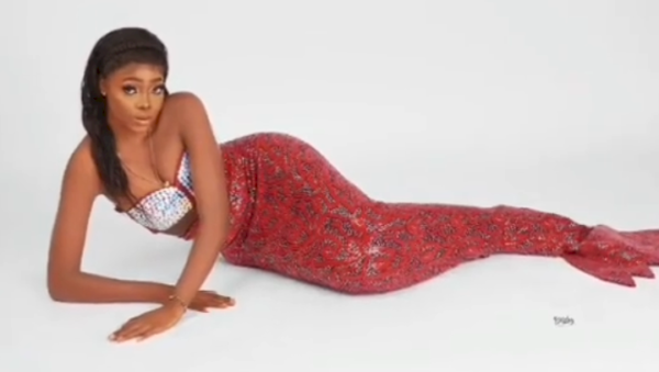 Reactions as lady celebrates birthday with mermaid-themed photos (Video)