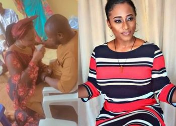 Nigerian feminists lament as popular feminist ties the knot, kneels down for husband