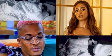 BBNaija: "Sleeping with a stranger you just met" - Groovy and Beauty's 'under the duvet movements' sparks reactions (Video)