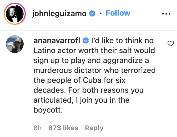 News: John Leguizamo Calls For Boycott After James Franco Was Cast As Fidel Castro