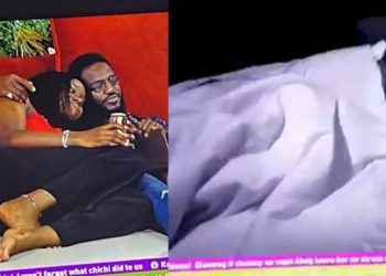 Daniella and Khalid get intimate under the sheet (Video)