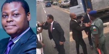 News: “I will call the governor” – Watch moment Arise TV anchor, Rufai Oseni lashes out at traffic police after he was stopped for reportedly using BRT lane