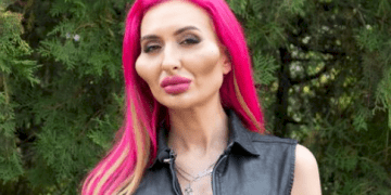 Woman with 'world's biggest cheeks' shares photo taken six years ago to show what she looked like before surgery