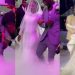 Emotional moment Mercy Chinwo tears up as she walks down the aisle (Video)