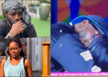 BBNaija: “Khalid eye don see shege” – Netizens react as Daniella locks lips with Dotun (Video)
