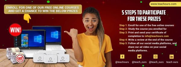 Teach Ours Is Offering You A Chance To Win An HP Laptop, A Pocket Modem With 40GB Data, And 50,000 Naira Cash Prize