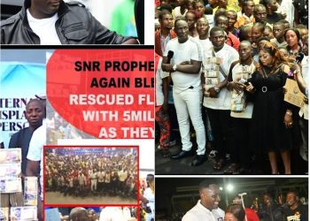 Flood victims rescued by Billionaire Prophet Jeremiah Fufeyin returns home with 5million Naira cash gift from the Man of God (Watch videos)