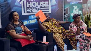 Ent.News: Veteran Nollywood Actors Gloria Anozie, Emeka Okoye and Kassandra Odita visited the One House Reality Tv Show Housemates