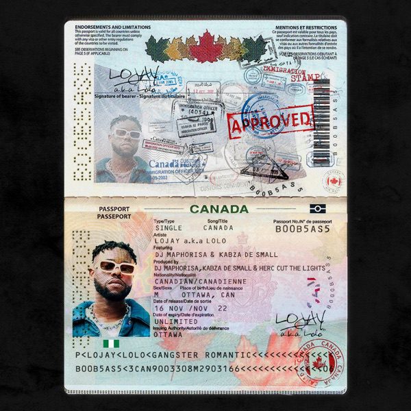 Lojay CANADA ft. DJ Maphorisa, Kabza De Small Mp3 Download