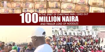 News: Billionaire Prophet Jeremiah Omoto Fufeyin distributes whooping 100Million Naira and trucks of noodles to Celebrate Christmas with Nigerians
