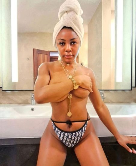 BBNaija Star, Ifuennada Poses Topless