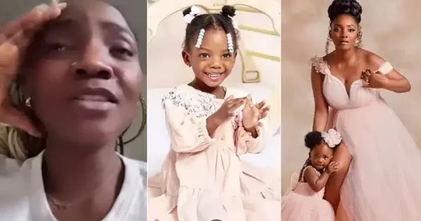 "Who is your mate?" - Simi queries 2-year-old daughter, Adejare, for calling her Simisola (Video)