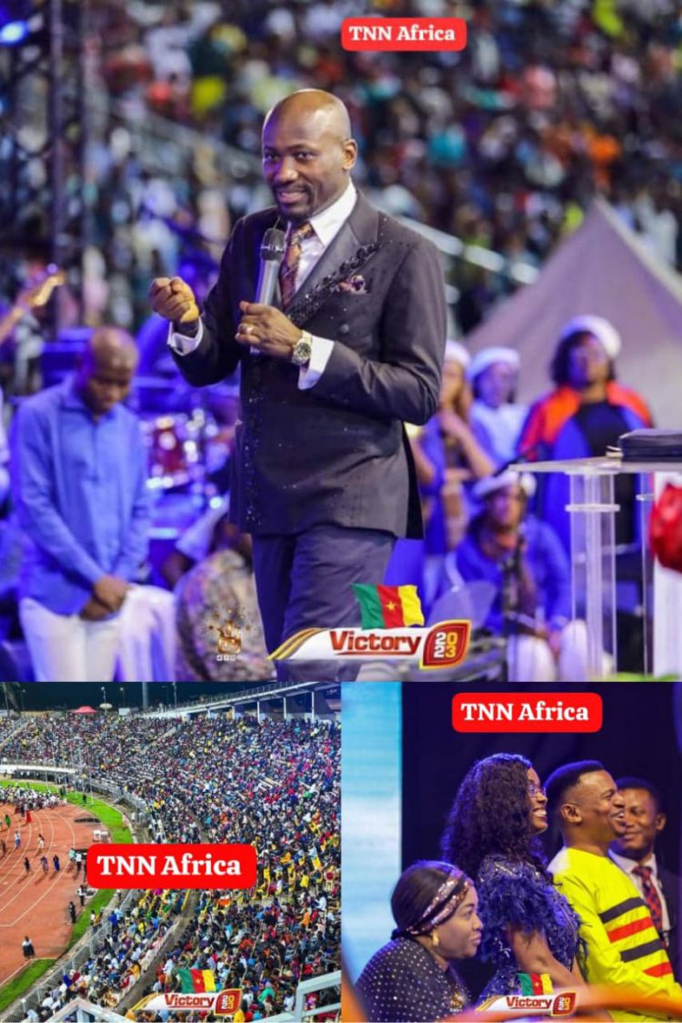 News: Nigerian Prophet, Apostle Johnson Suleman, packed out an international stadium with life-changing miracles in Yaounde