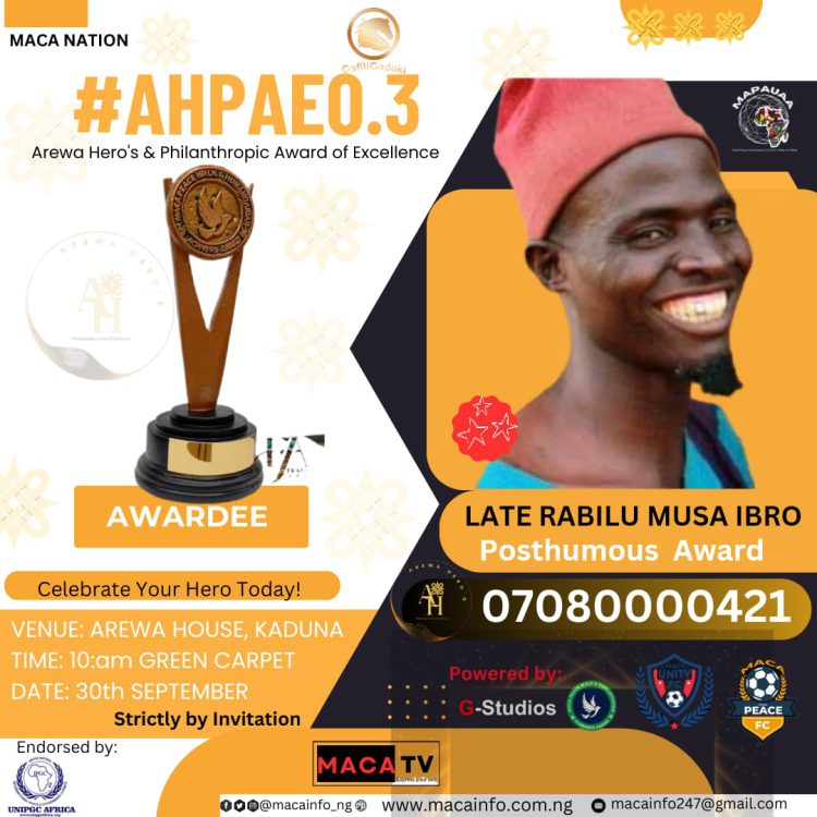 News: Arewa Hero’s & Philanthropic Award of Excellence 2023