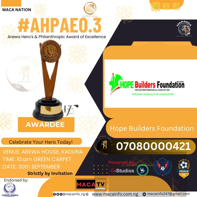 News: Arewa Hero’s & Philanthropic Award of Excellence 2023
