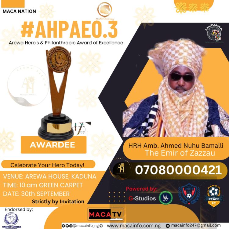 News: Arewa Hero’s & Philanthropic Award of Excellence 2023