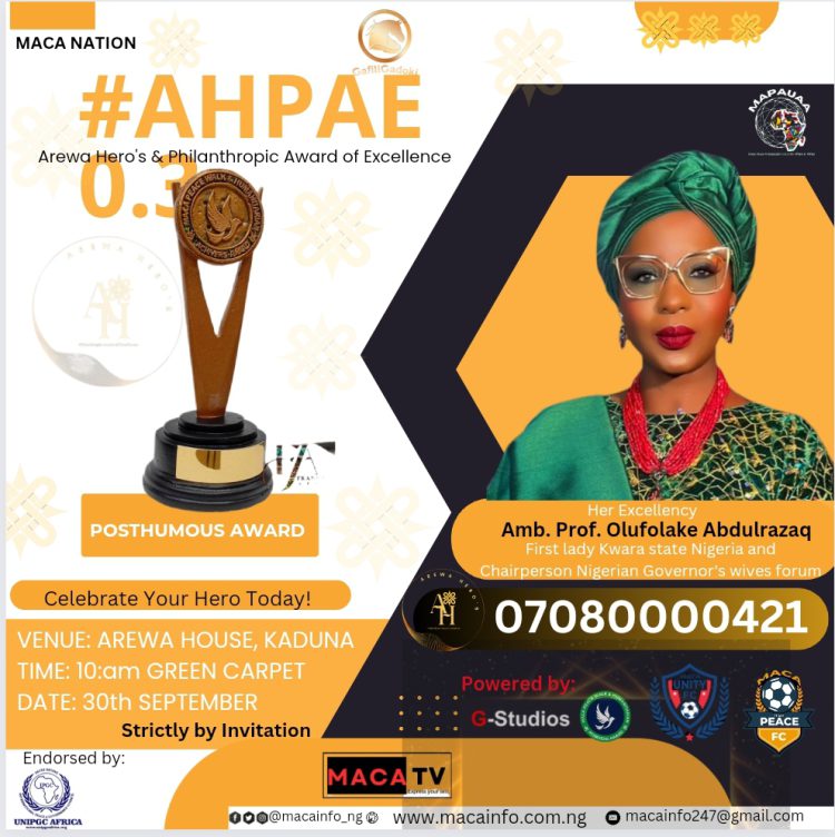 News: Arewa Hero’s & Philanthropic Award of Excellence 2023
