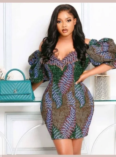 Fashion: 10 Sophisticated Short Ankara Gown Ideas for Fashionable Ladies (Photos)