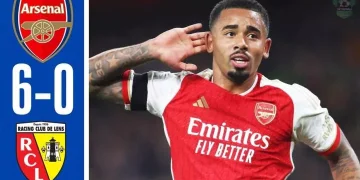 Sports: Arsenal 6 - 0 Lens (Nov-29-2023) Champions League Highlights 1 Arsenal 6 - 0 Lens (Nov-29-2023) Champions League Highlights