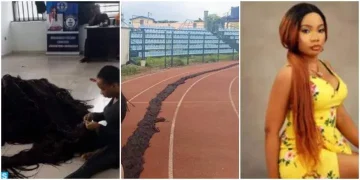 News: Helen Williams Sets Guinness Record For Longest Handmade Wig (Video) 1 News: Helen Williams Sets Guinness Record For Longest Handmade Wig (Video)