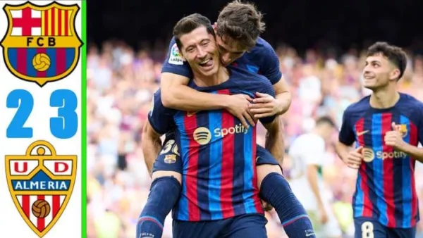 Sports: Barcelona 3 – 2 Almeria (Dec-20-2023) LaLiga Highlights