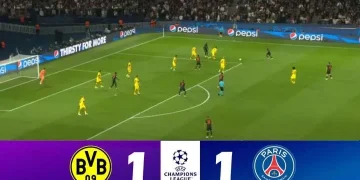 Spots: Borussia Dortmund 1 - 1 Paris Saint-Germain (Dec-13-2023) Champions League Highlights 1 Spots: Borussia Dortmund 1 – 1 Paris Saint-Germain (Dec-13-2023) Champions League Highlights
