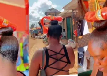 Fashion: “See creativity” – Lady’s creative hairstyle stuns many as she flaunts it in trending video