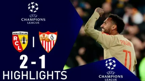 Sports: Lens 2 – 1 Sevilla (Dec-12-2023) Champions League Highlights