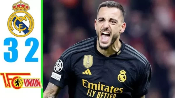 Sports: Union Berlin 2 – 3 Real Madrid (Dec-12-2023) Champions League Highlights