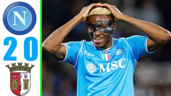 Sports: Napoli 2 – 0 SC Braga (Dec-12-2023) Champions League Highlights