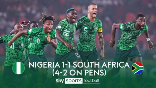 Nigeria 1 - 1 South Africa (4-2 PK) AFCON 2023 Highlights